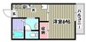 ハウスイソシマ 1Kの間取り