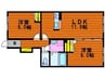ハピーコート今保 2LDKの間取り