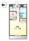 プラッツ・ユーⅡ 1Kの間取り