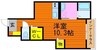 セキドア 1Rの間取り
