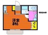ルービン富町 1Rの間取り
