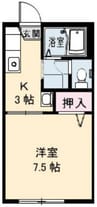 メゾンＳ＆Ｔ 1Kの間取り
