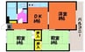 マンション難波 3DKの間取り