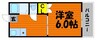 ヴィガーライフ雅Ⅱ 1Kの間取り