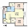 セントリビエ 2LDKの間取り