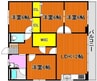 タイショウ７ビル 4LDKの間取り