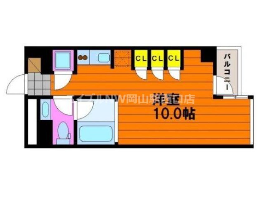 間取図 シャインコート岡南町