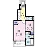 ラフレーズ田中 1SKの間取り