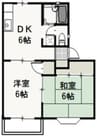 ニューハウン　Ｆ 2DKの間取り
