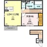 グリーンビュー 1LDKの間取り