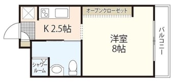 間取図 リベラル三野