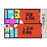 ラ・メゾン・セピア 1LDKの間取り