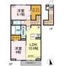 アスクレオ 2LDKの間取り