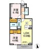 アスクレオ 2LDKの間取り