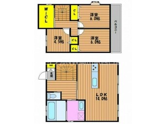 間取図 津島新野２丁目一戸建て　