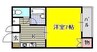 レスポアール 1Kの間取り