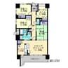 アルファステイツ清心 3LDKの間取り