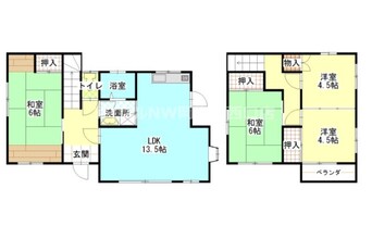 間取図 横井上507-193貸家