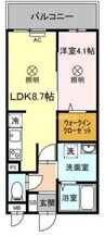 グレイス厚生町 1LDKの間取り