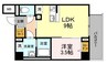 West One 1LDKの間取り