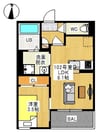 REGALEST 花尻 1LDKの間取り