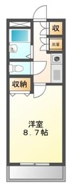 クオリティーⅡ 1Kの間取り