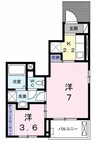 モデッサ　リラ 1Kの間取り