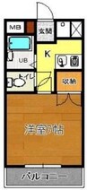 グレースマンションマヤ 1Kの間取り
