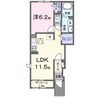 ビオルネ 1LDKの間取り