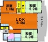 シャトレ・アン 3LDKの間取り