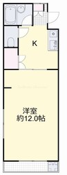 サンシャイン岡 1Kの間取り