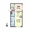 シャーメゾン　ノーススクエア 1LDKの間取り