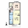 シャーメゾン　ノーススクエア 1LDKの間取り