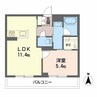 シャーメゾン　ノーススクエア 1LDKの間取り
