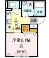 カーサ・リアライズ寿町 1Kの間取り