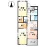 プラッツ・ユーⅤ 2DKの間取り