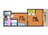 Grand E'terna岡山Ⅱ 1DKの間取り