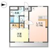 グレイスヴィラ 1LDKの間取り