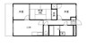 アルファ東古松Ⅱ 3LDKの間取り