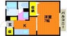 スターハイツ 1Kの間取り