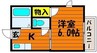 エイトライフアクアマリン 1Kの間取り