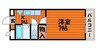 カサ・エスペランサ 1Kの間取り