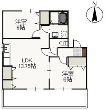 間取図 メゾンフルール