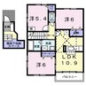 アドナイ－ルＢ 3LDKの間取り
