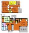 サンノゼの丘　ハナミズキ 4LDKの間取り
