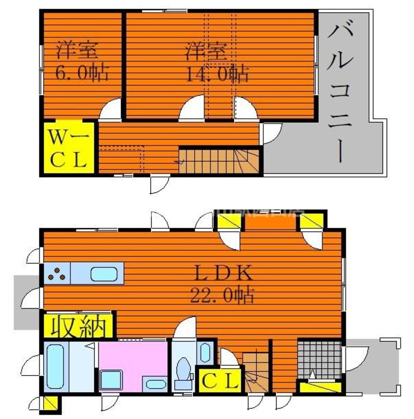 間取図 サンノゼの丘　ハナミズキ