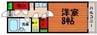 イマージュ・シャトー 1Kの間取り