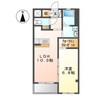 ベレッツァ久米 1LDKの間取り