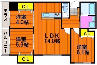 間取図 ベンハウス伊福町