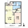 クロムノワール 1LDKの間取り